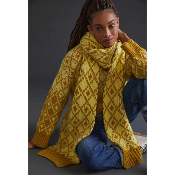 ANTHROPOLOGIE | Sigfried Wool Blend Scarf | NWT - Picture 2 of 9